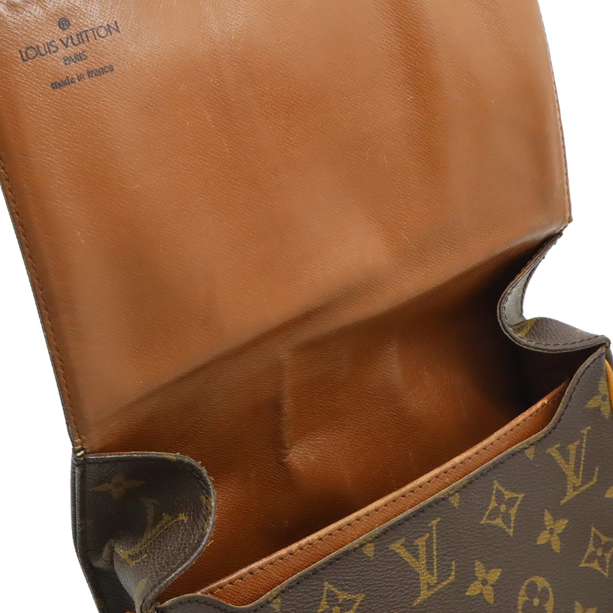Louis Vuitton Brown Canvas Pochette Shoulder Bag