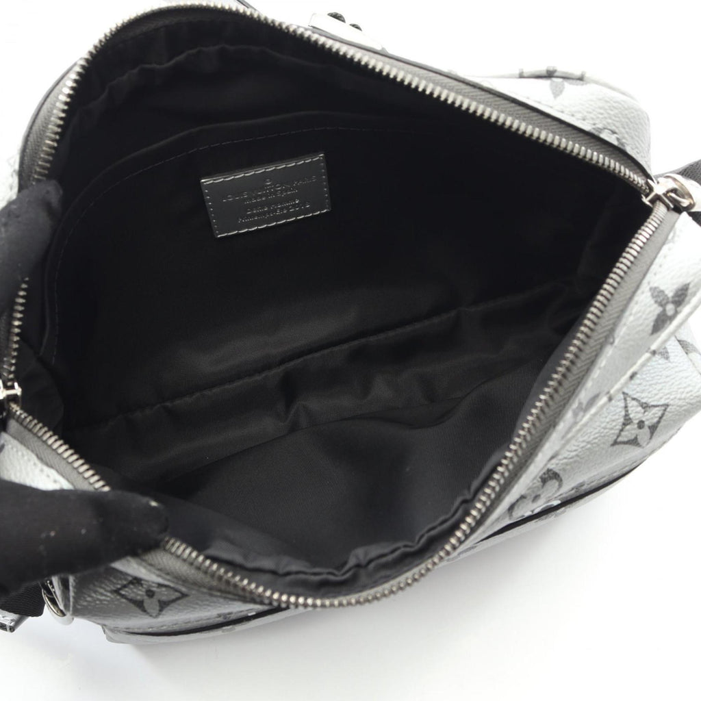 Louis Vuitton Silver Coated Canvas Shoulder Bag