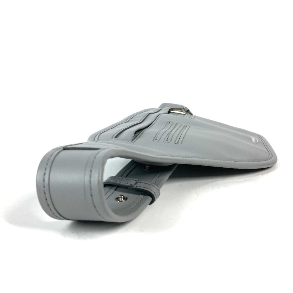 Burberry Gray Leather Fanny Pack