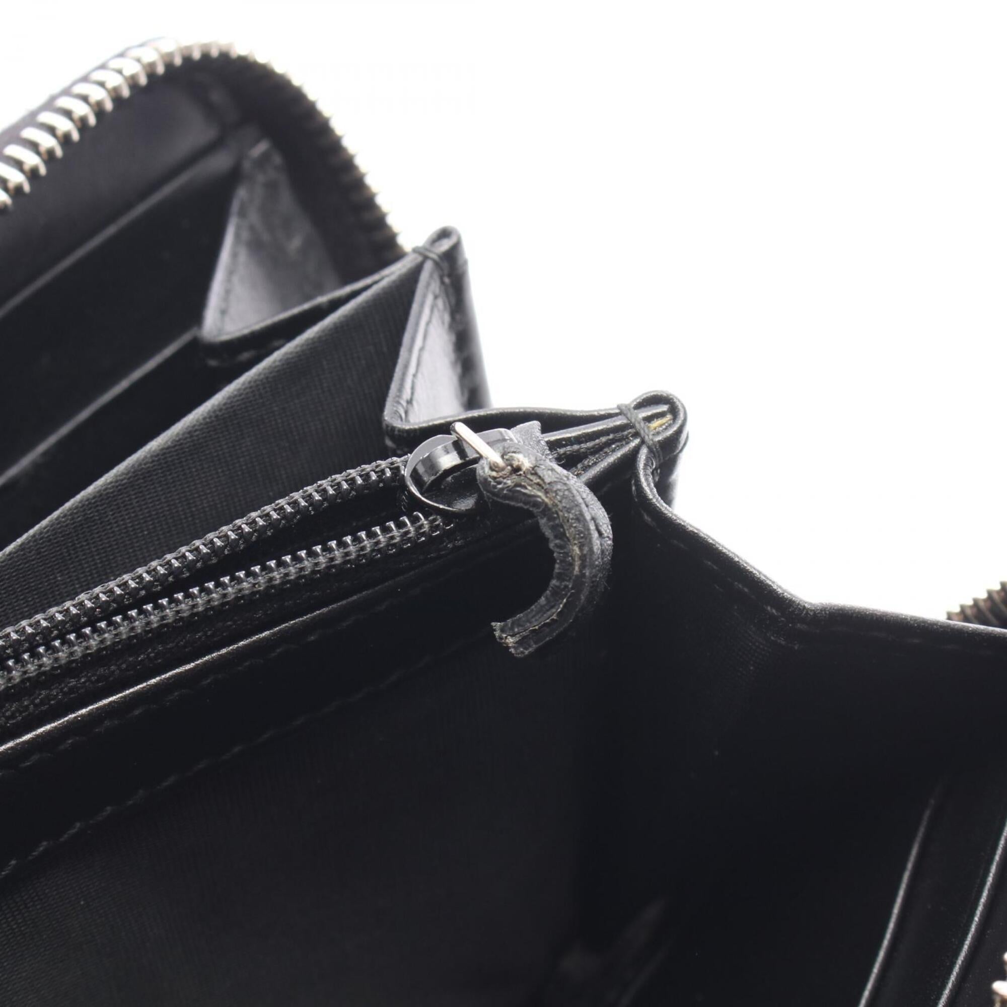 Gucci Black Pvc Leather Long Wallet (Bi-Fold) (Pre-Owned)