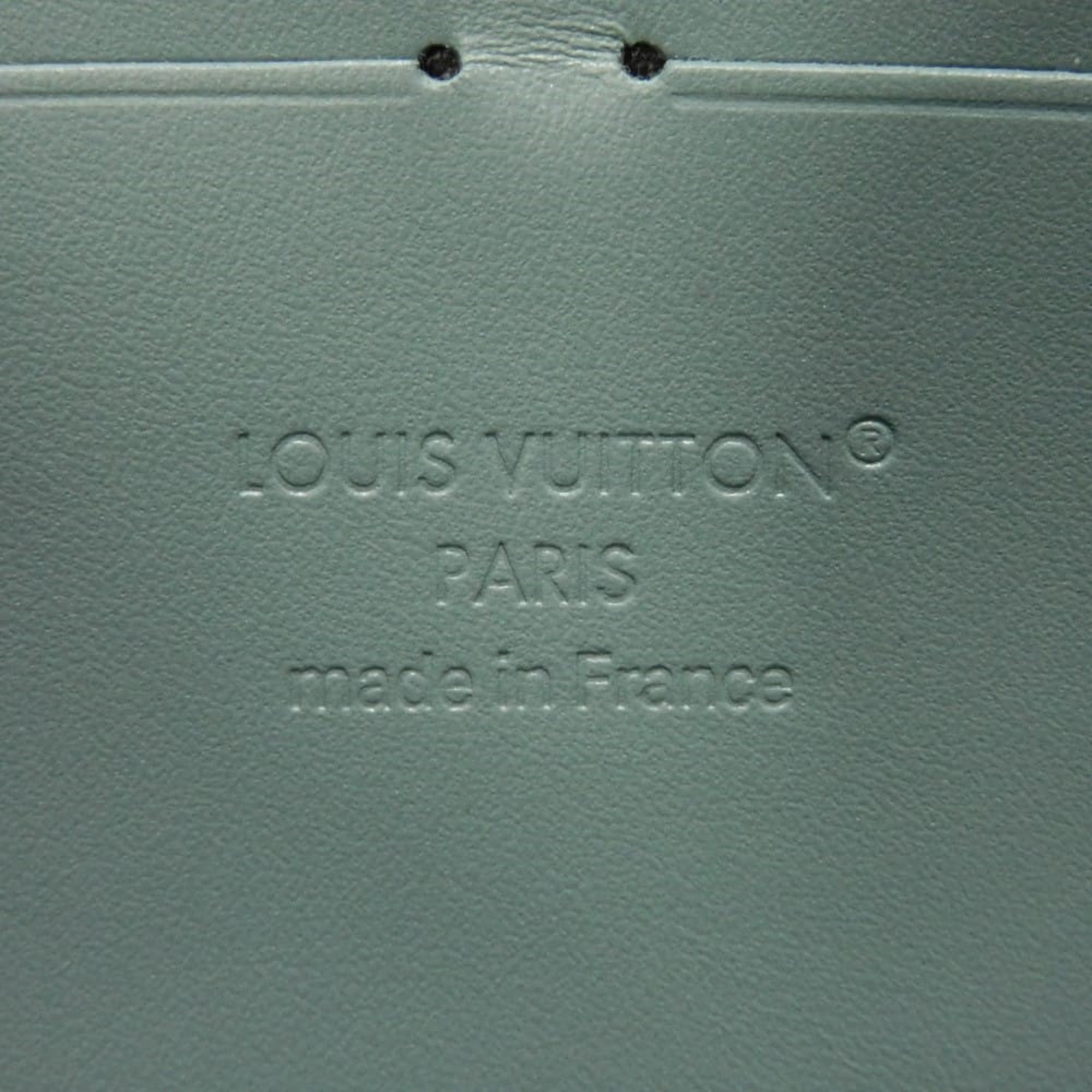 Louis Vuitton Green Leather Long Wallet