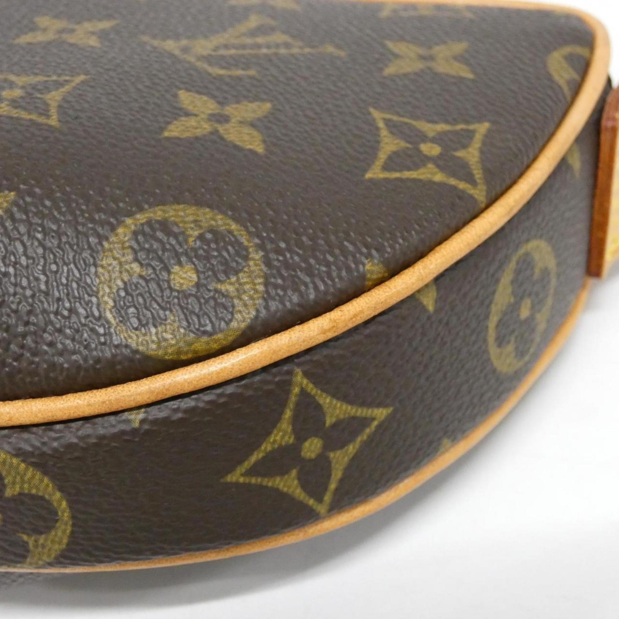 Louis Vuitton Marron Coated Canvas Pochette Shoulder Bag