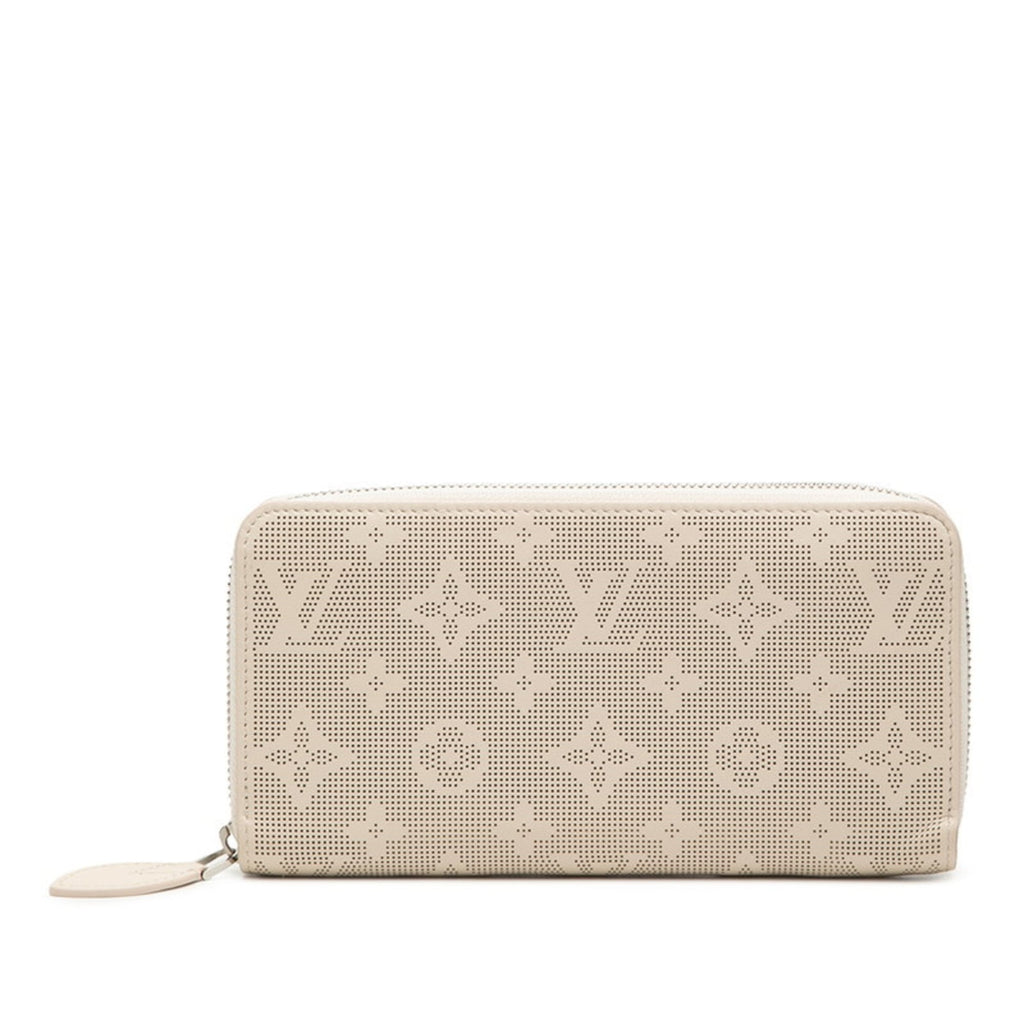 Louis Vuitton Mahina Beige Leather Long Wallet
