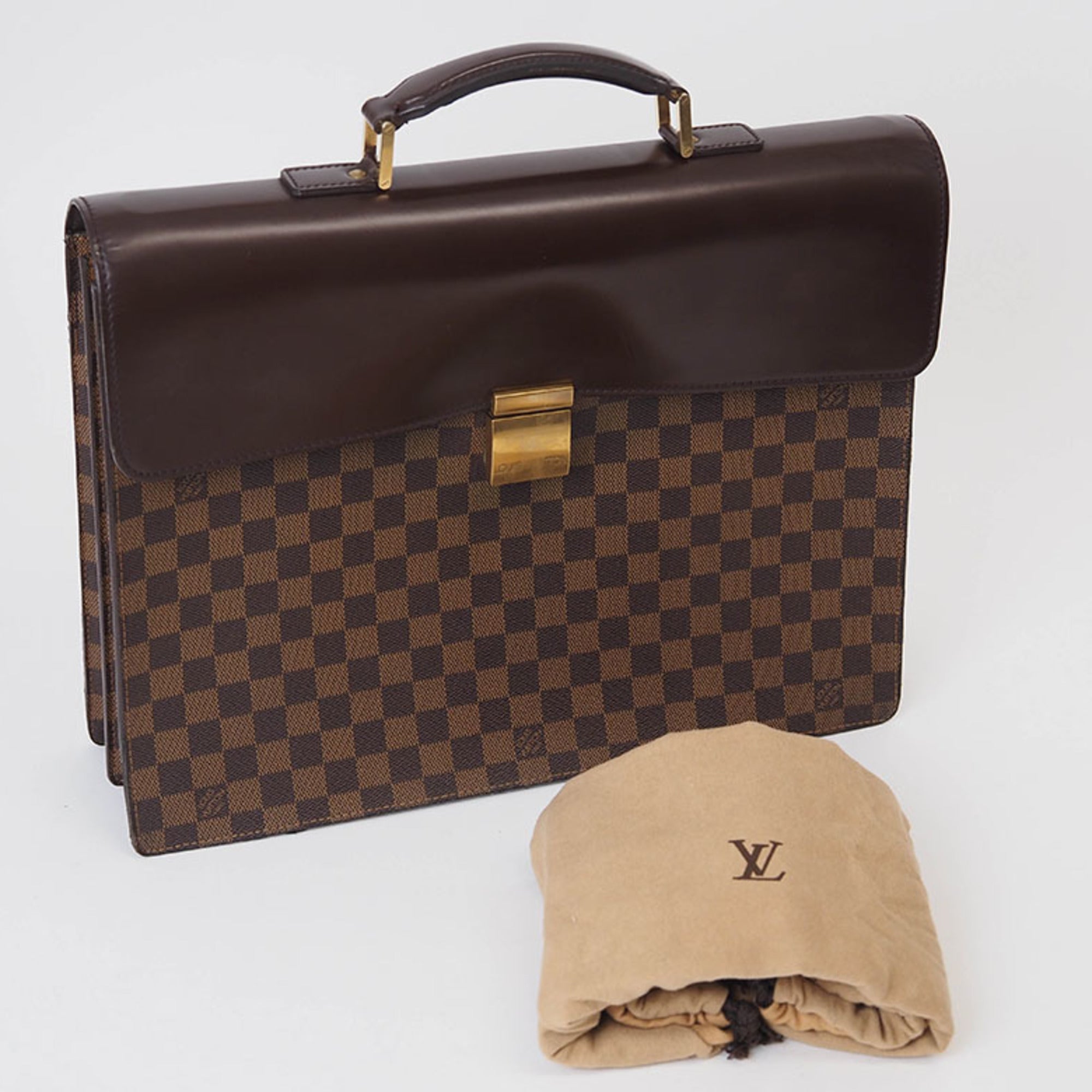 Louis Vuitton Damier Damier Canvas Ebene Handbag