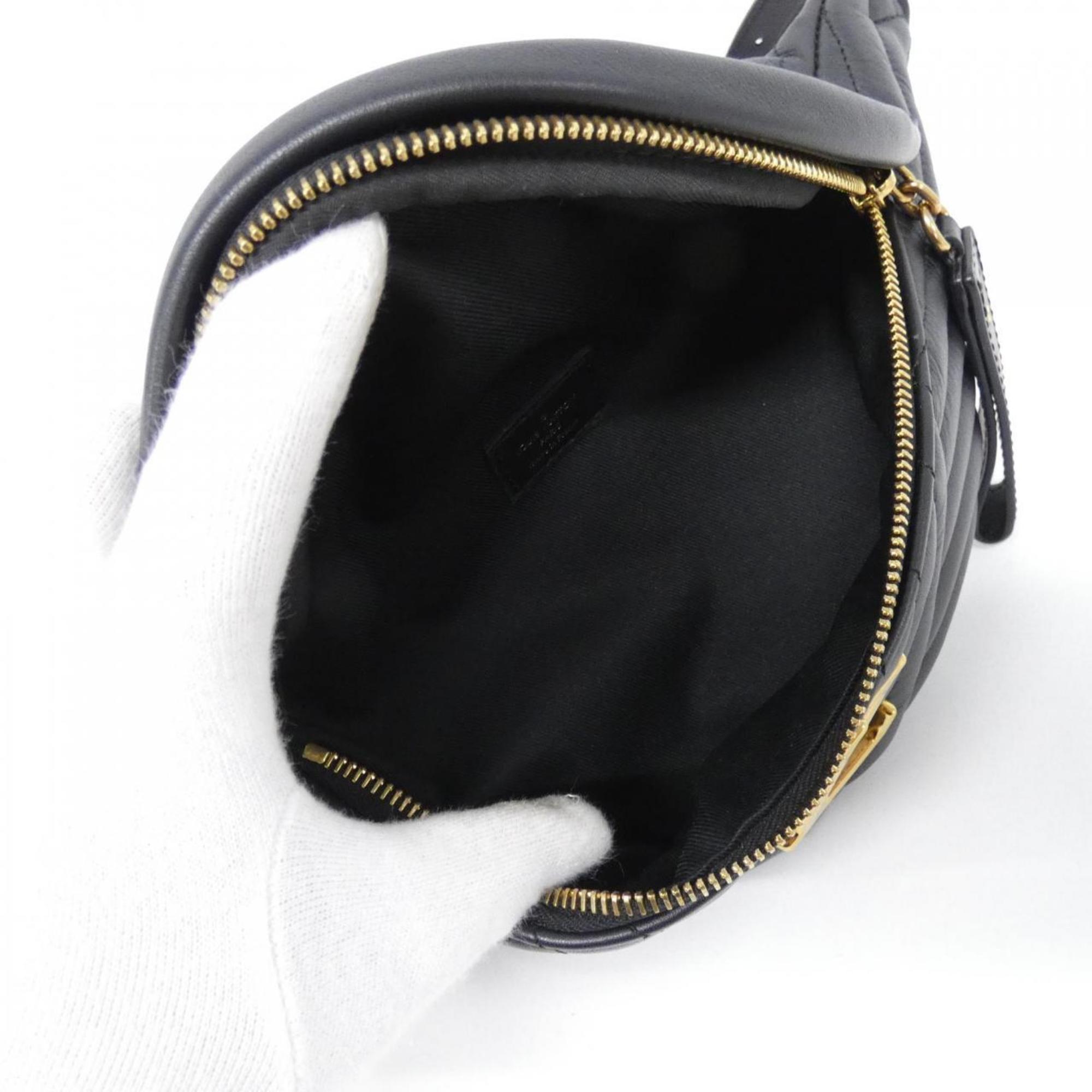 Louis Vuitton Black Leather Shoulder Bag