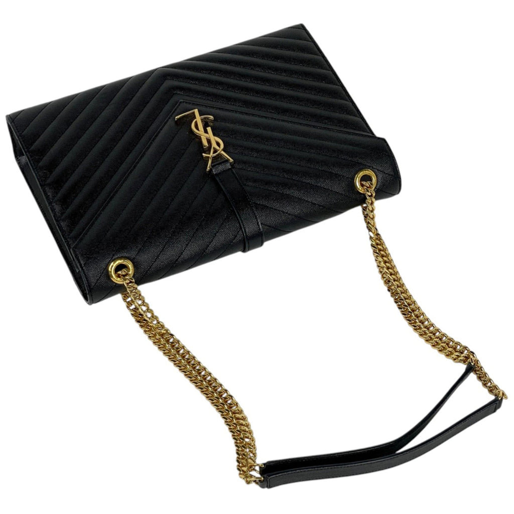 Yves Saint Laurent Black Leather Shoulder Bag (Pre-Owned)