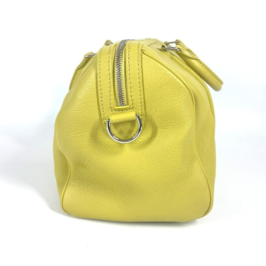 Louis Vuitton Pistache Yellow Leather Boston Bag Handbag Shoulder Bag