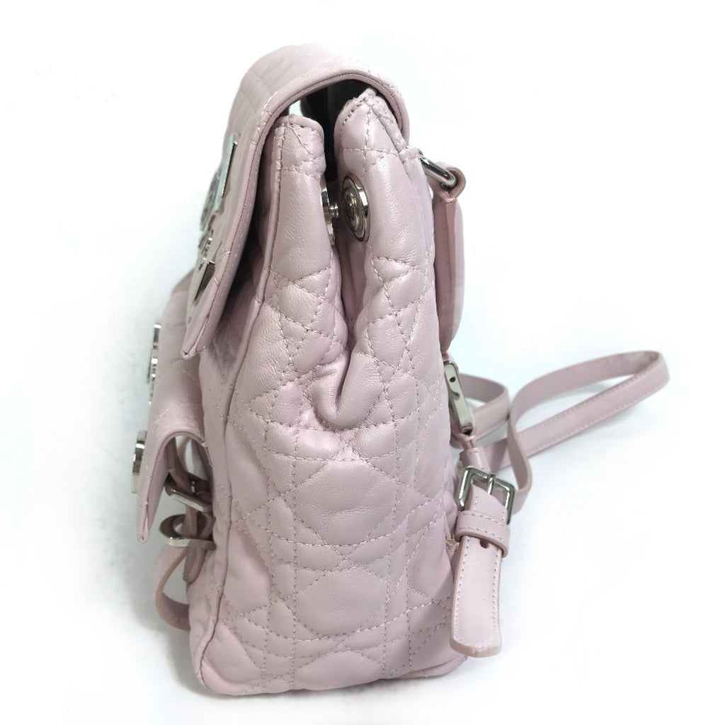 Christian Dior Pink Leather Backpack (Pre-Owned)