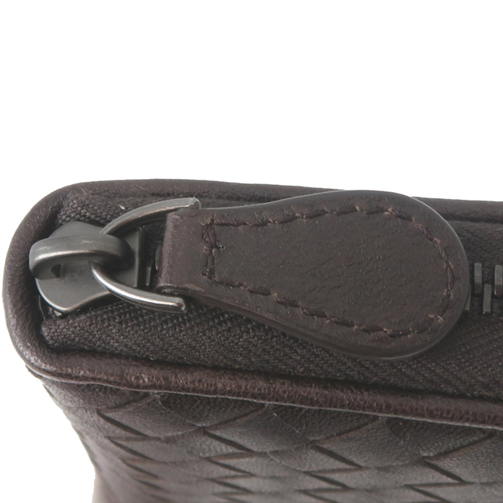 Bottega Veneta Brown Leather Long Wallet (Bi-Fold)