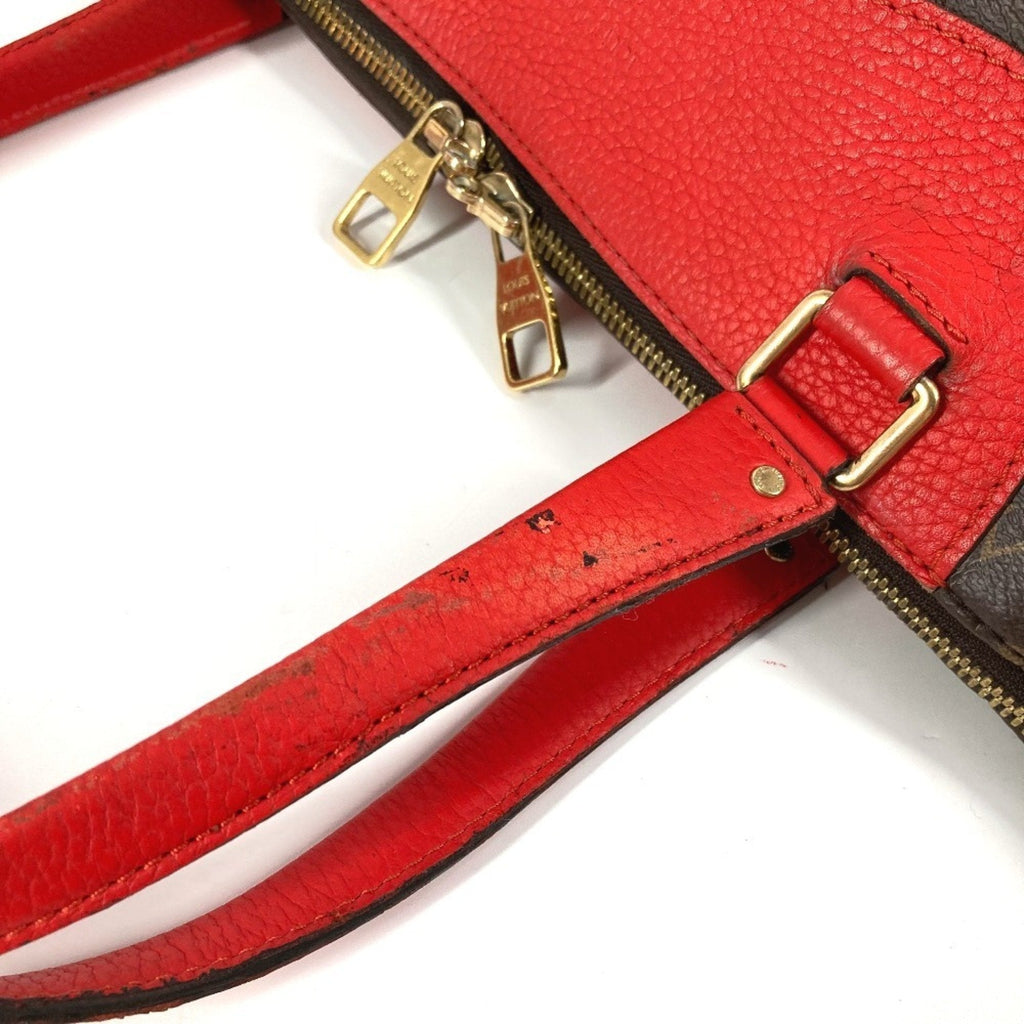 Louis Vuitton Brown Red Color Monogram Shoulder Bag