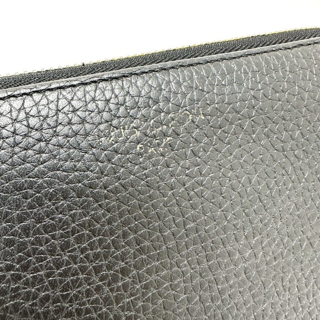 Louis Vuitton Black Leather Long Wallet
