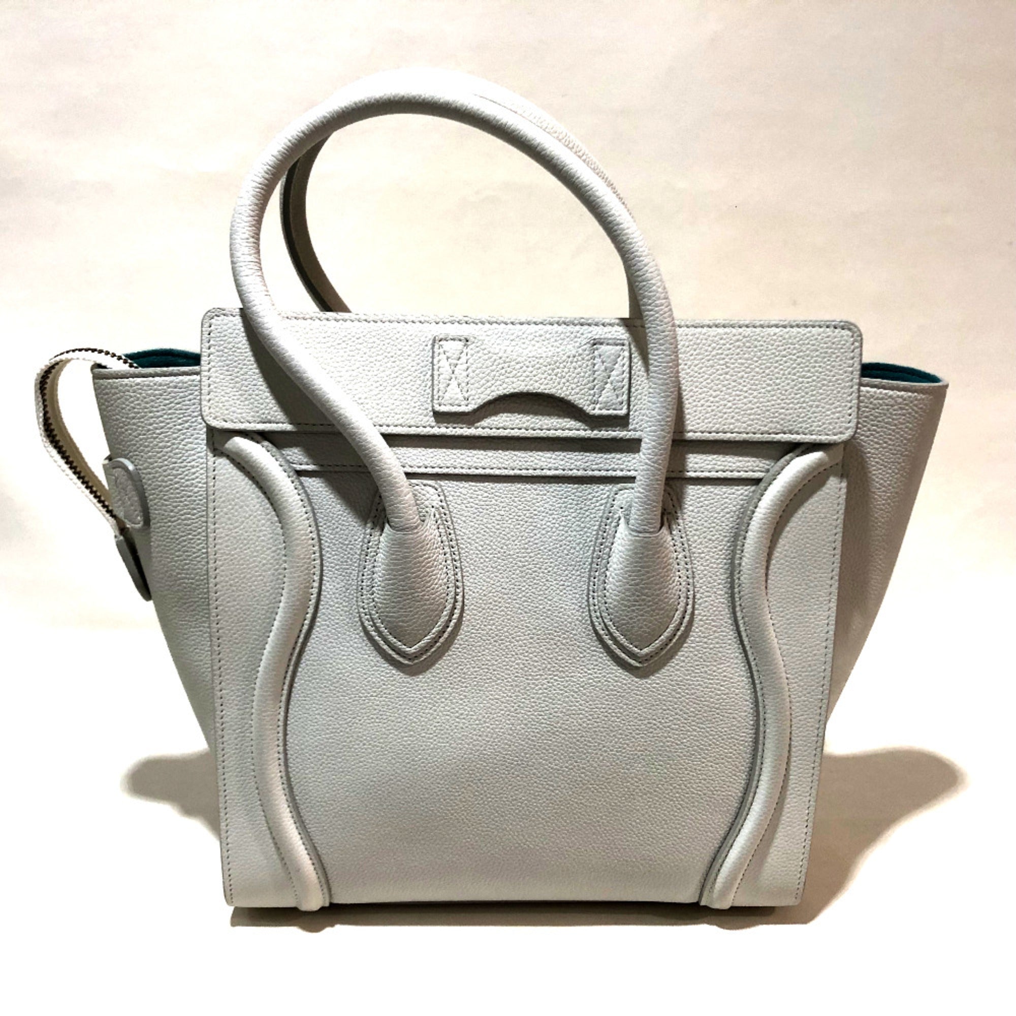 Celine White Leather Handbag