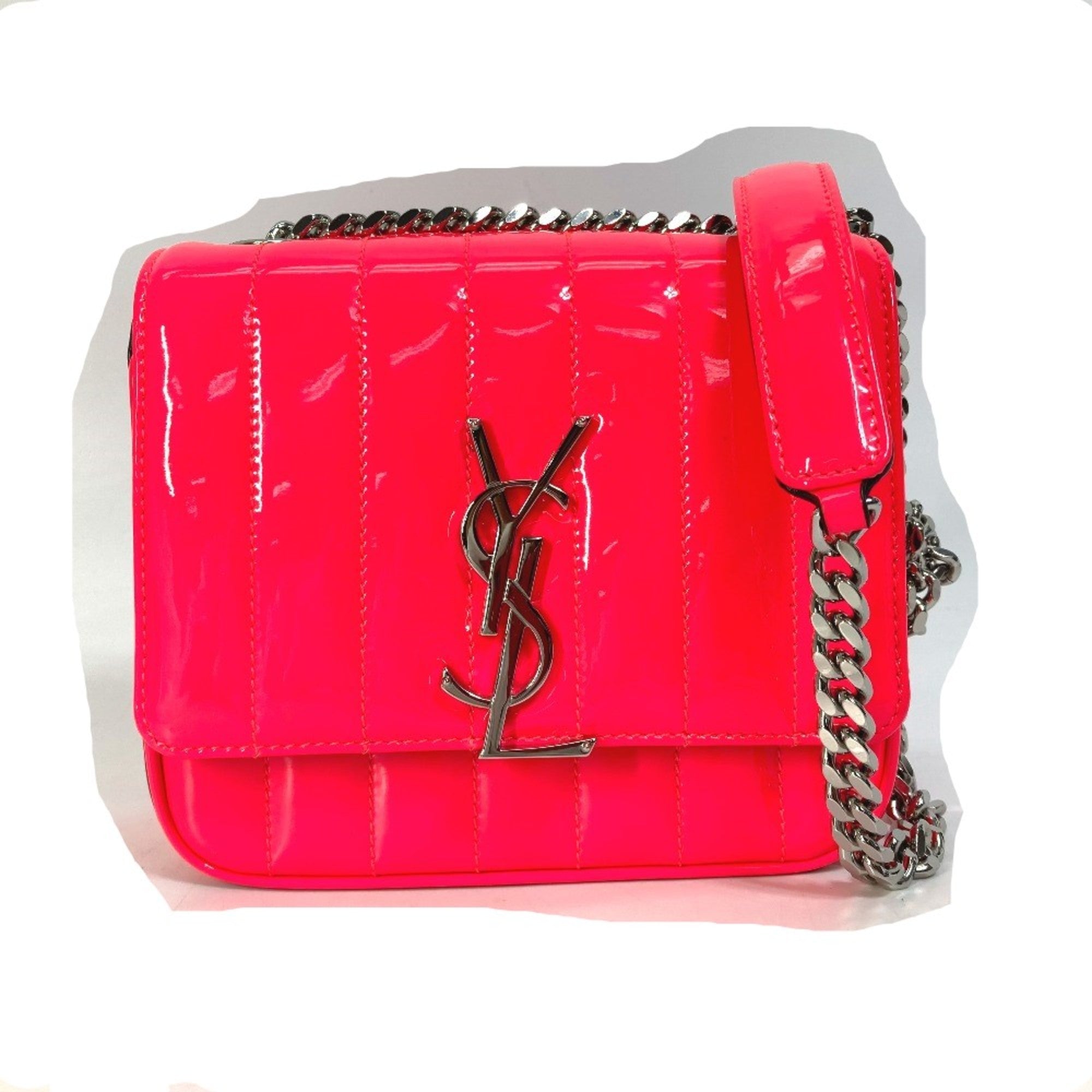 Saint Laurent Pink Leather Shoulder Bag (Pre-Owned)