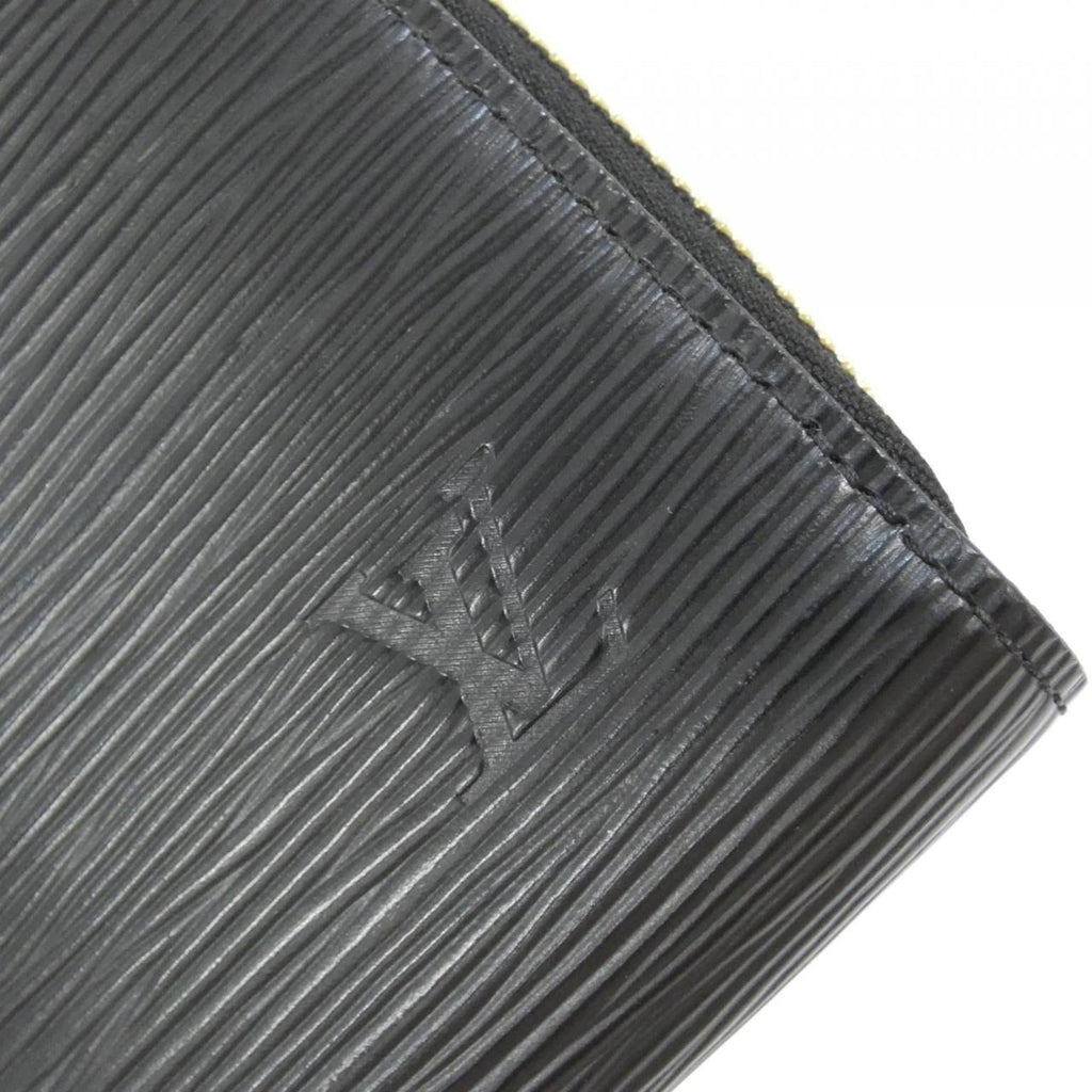 Louis Vuitton Black Leather Long Wallet
