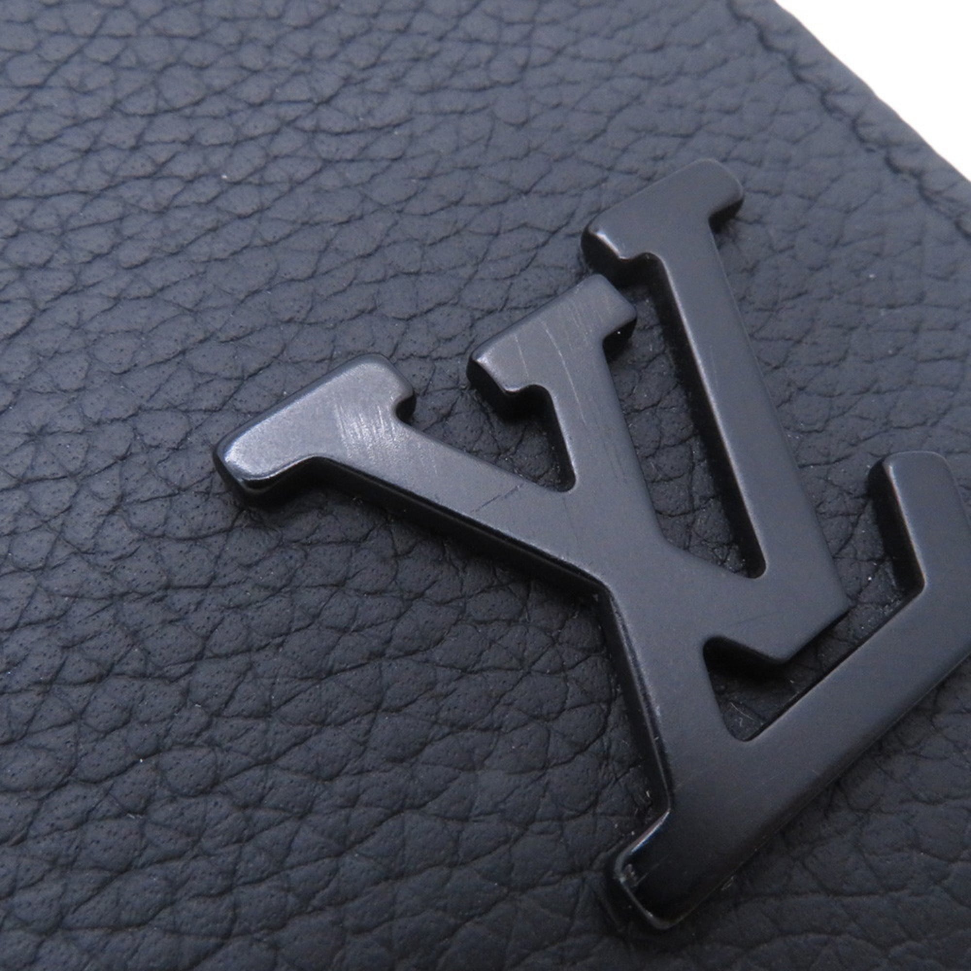 Louis Vuitton Black Noir Chain/Shoulder Wallet