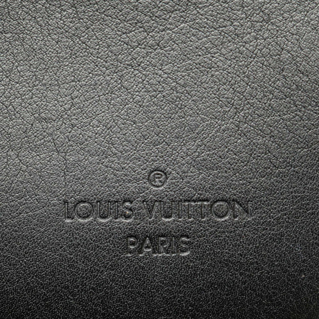 Louis Vuitton Black Noir Leather Pochette Shoulder Bag