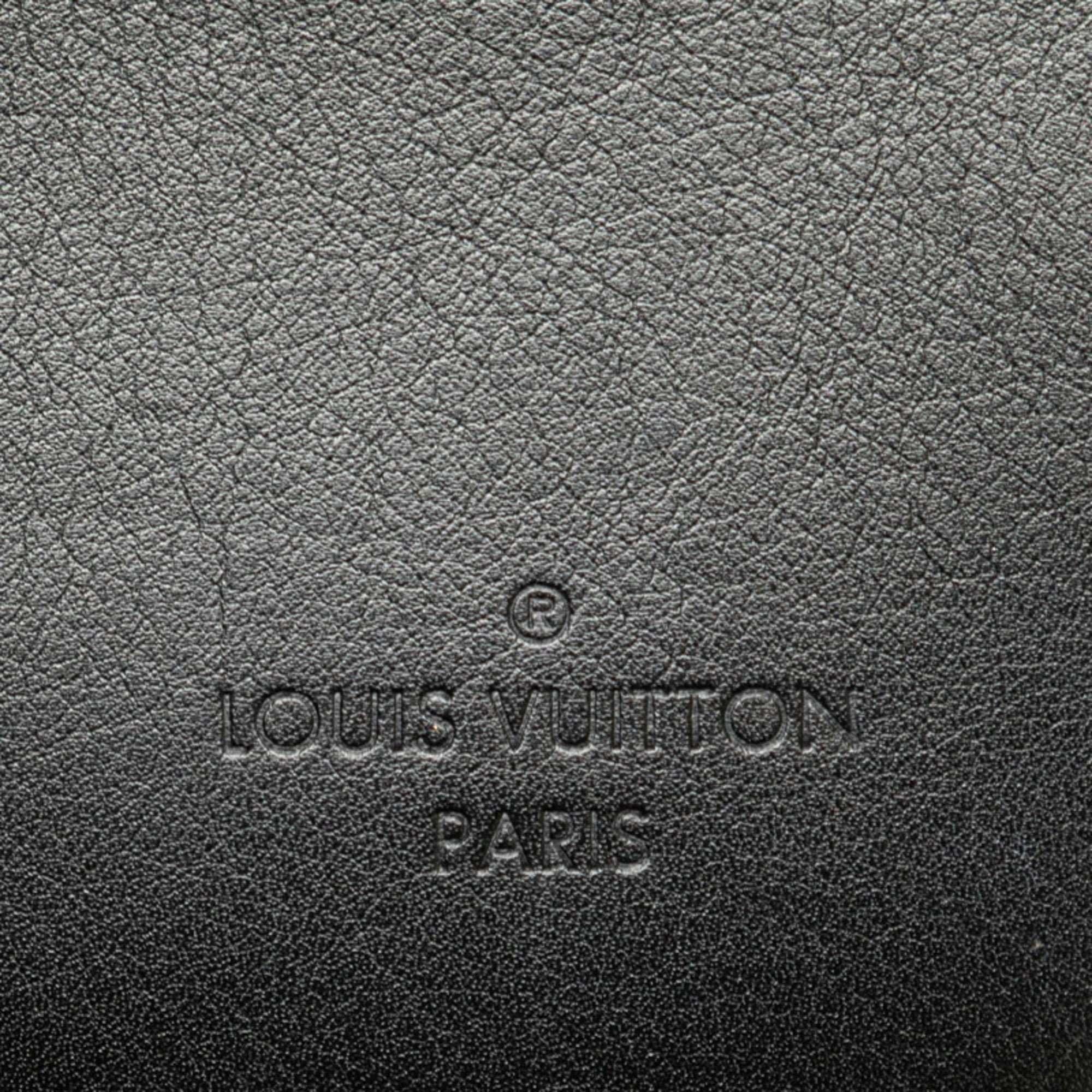 Louis Vuitton Black Noir Leather Pochette Shoulder Bag