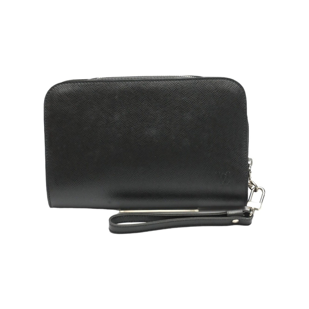 Louis Vuitton Taiga Ardoise Black Taiga Leather Handbag