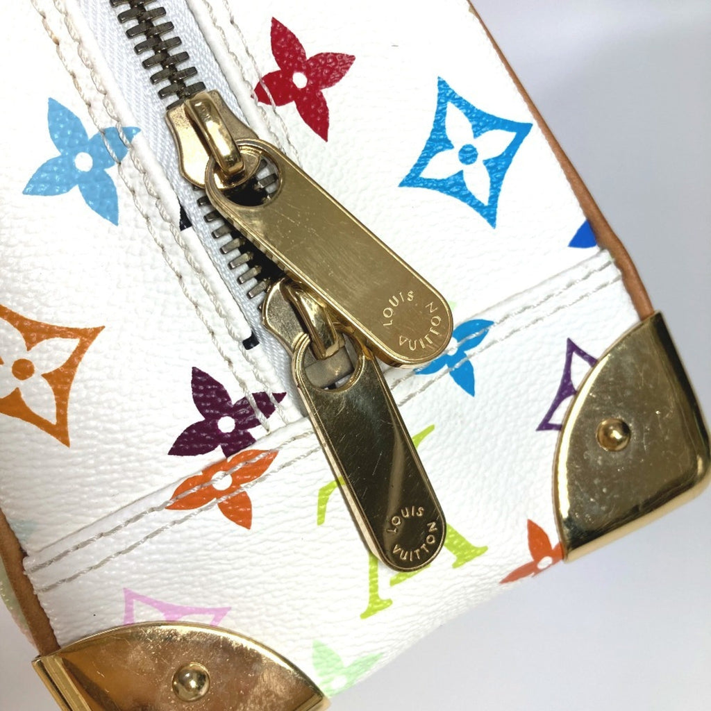 Louis Vuitton Multi-Color White Monogram Multicolore Canvas Boston Bag Handbag