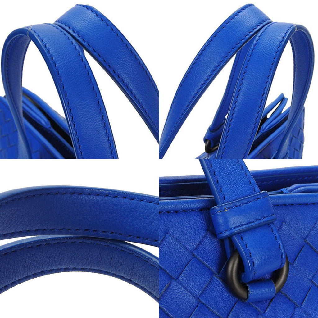 Bottega Veneta Intrecciato Blue Intrecciato Handbag