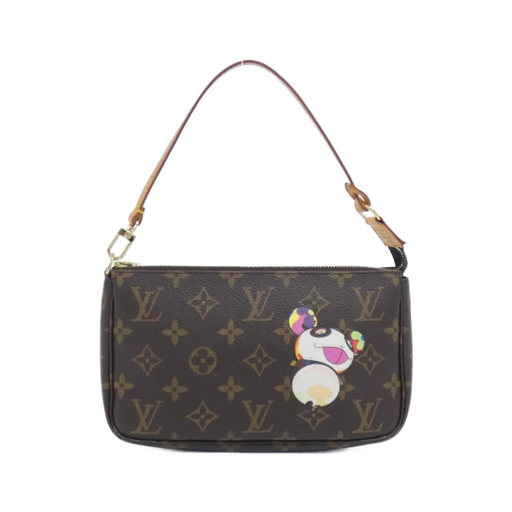 Louis Vuitton Brown Monogram Panda Coated Canvas Pochette Pouch