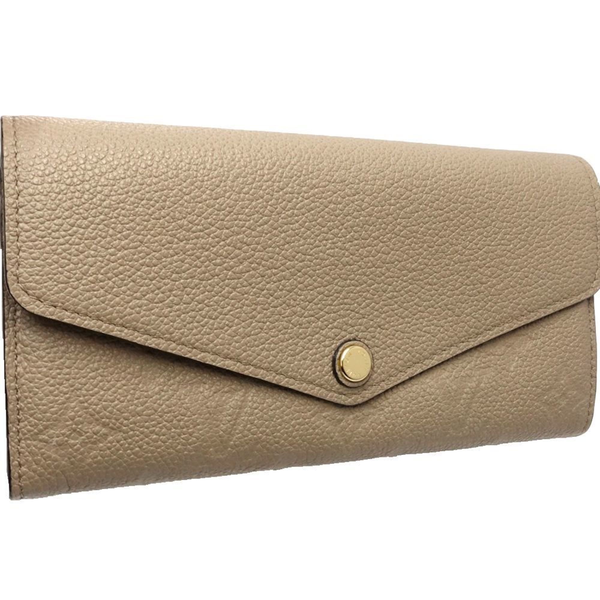 Louis Vuitton Tourterelle Leather Long Wallet