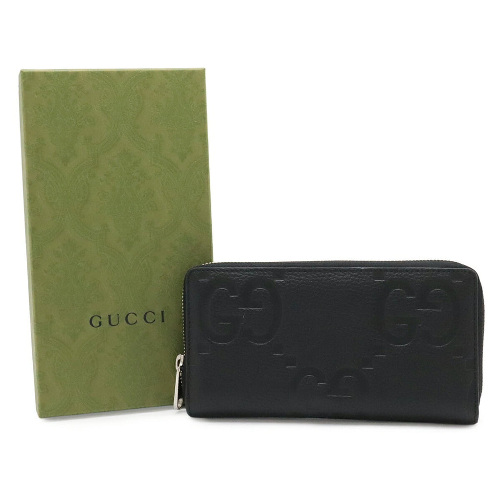 Gucci Black Leather Long Wallet (Bi-Fold) (Pre-Owned)