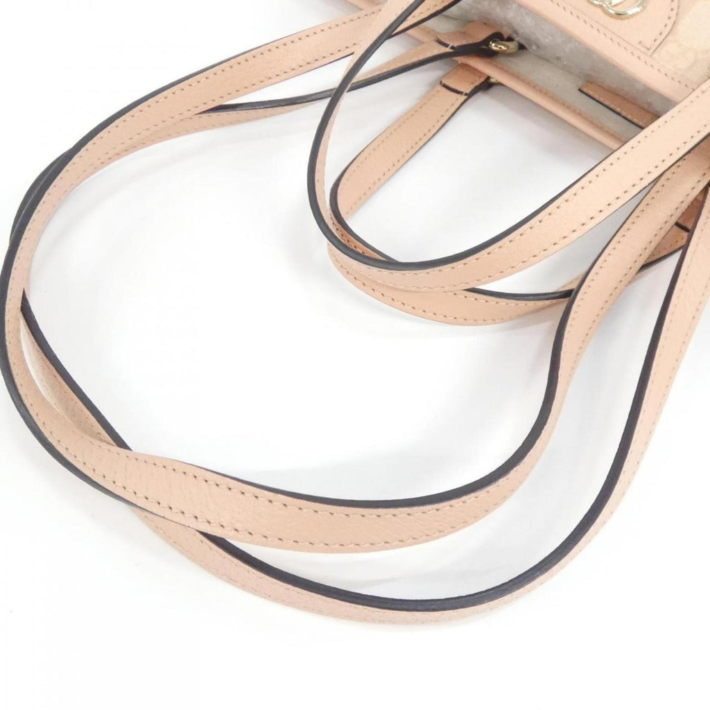 Gucci Dusty Pink Gg Supreme Leather Handbag (Pre-Owned)