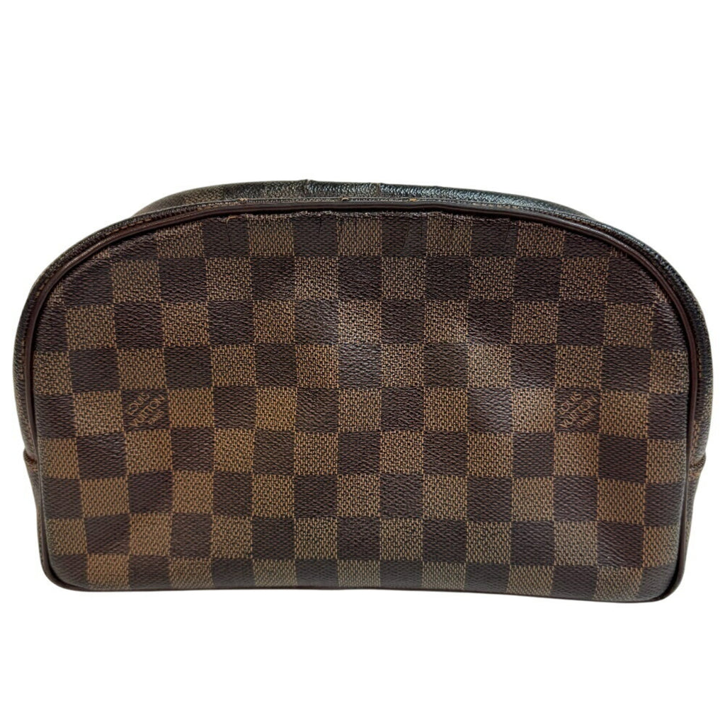 Louis Vuitton Damier Brown Leather Clutch Bag