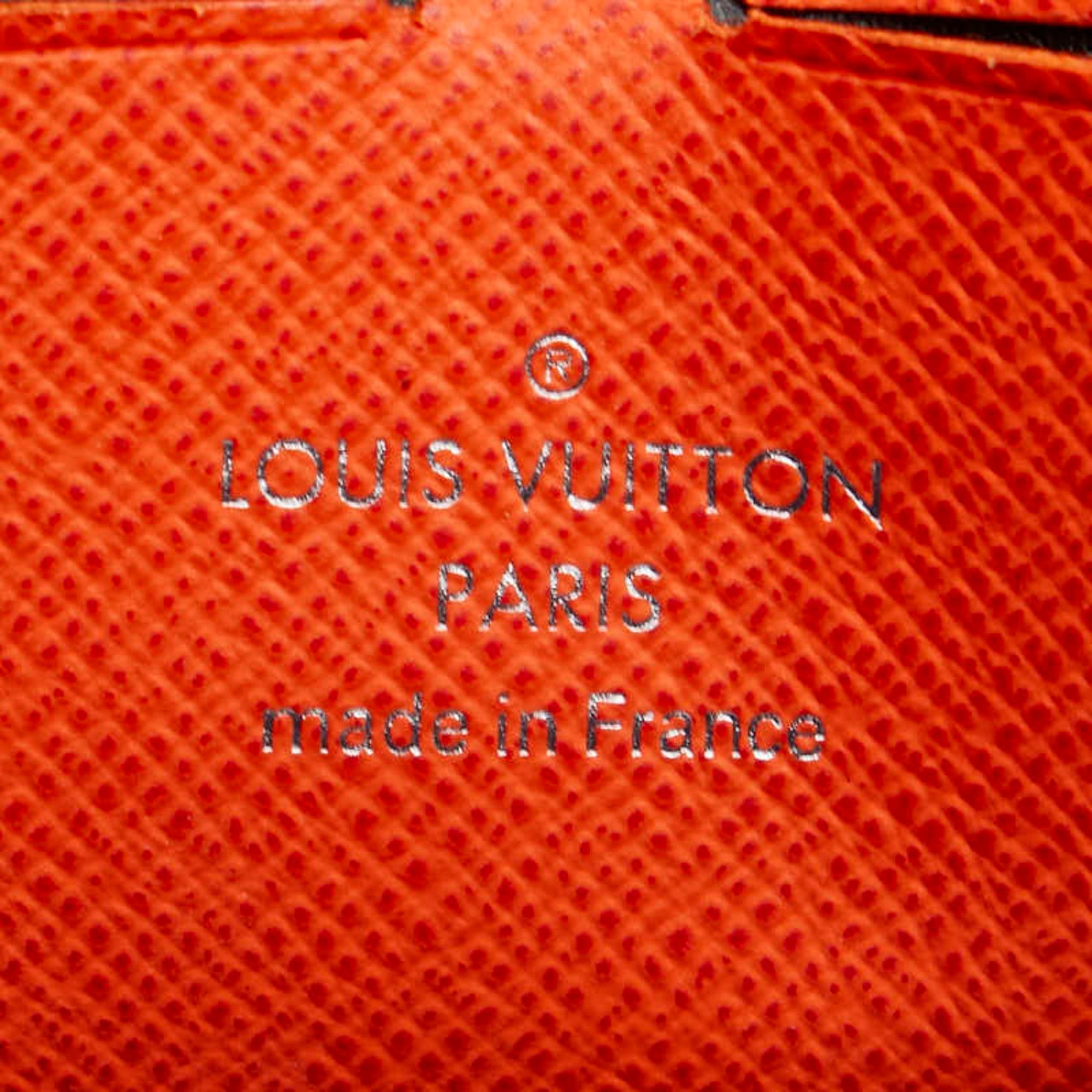Louis Vuitton Black Navy Leather Pvc Clutch Bag