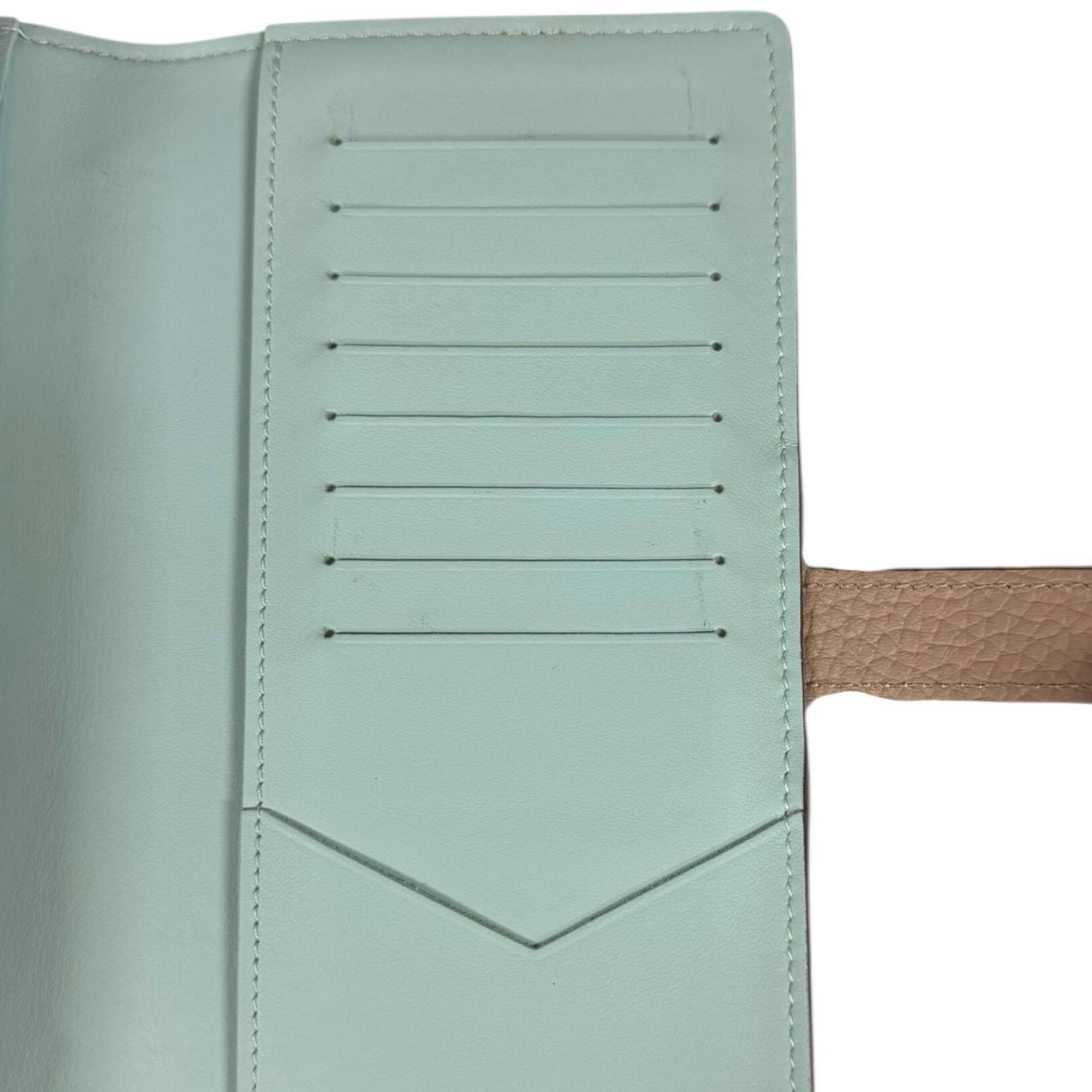 Louis Vuitton Beige Galle Leather Long Wallet