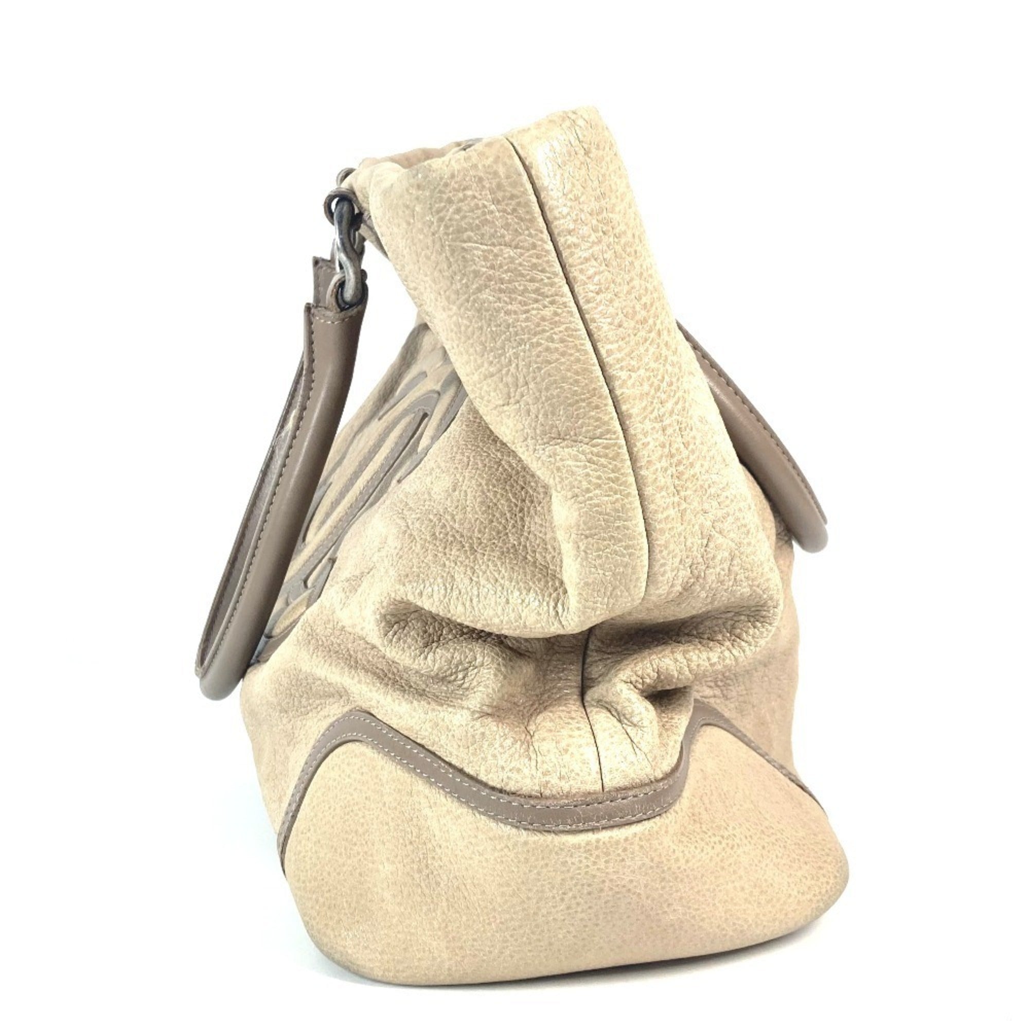 Chanel Beige Leather Shoulder Bag Tote Bag