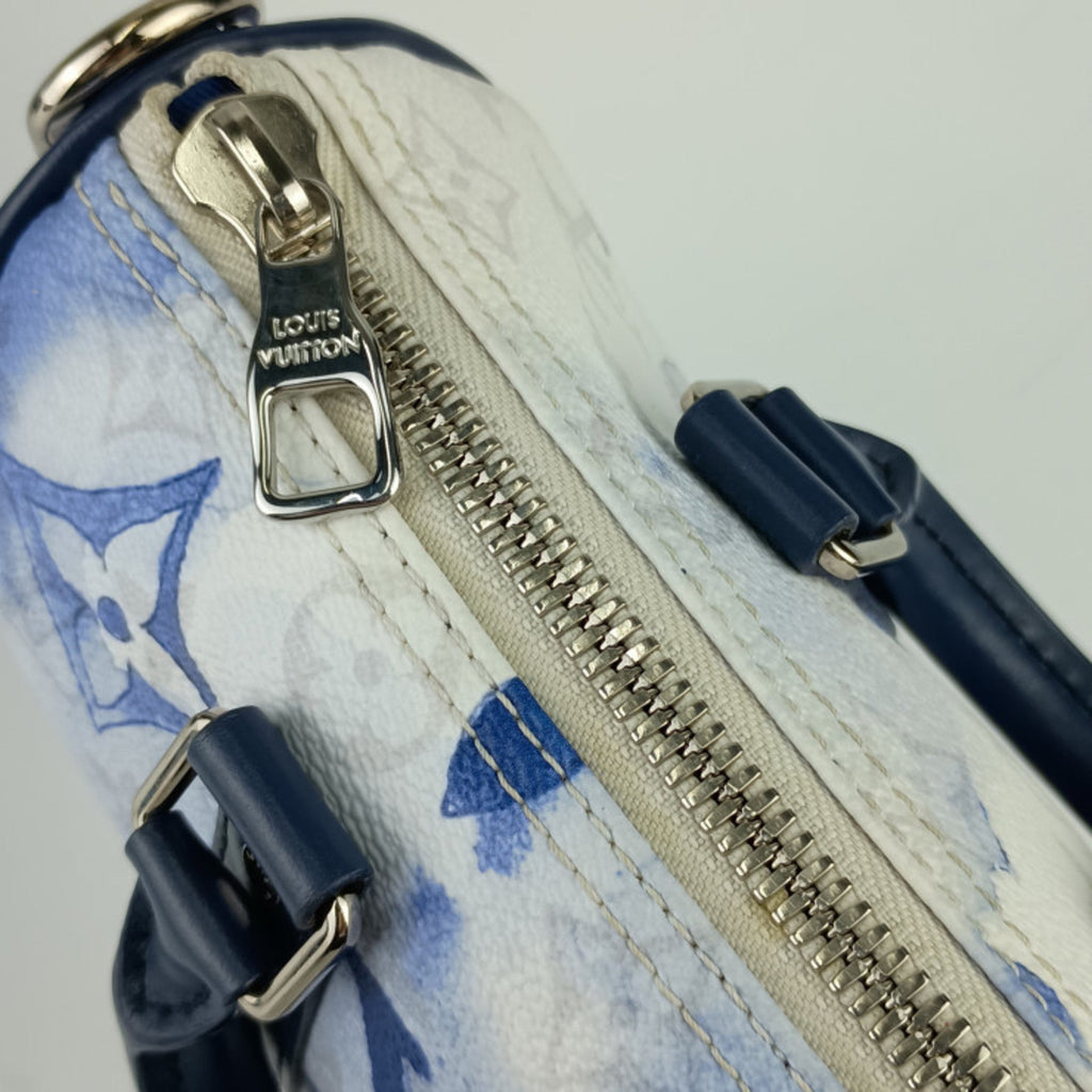 Louis Vuitton Blue Monogram White Monogram Handbag Shoulder Bag