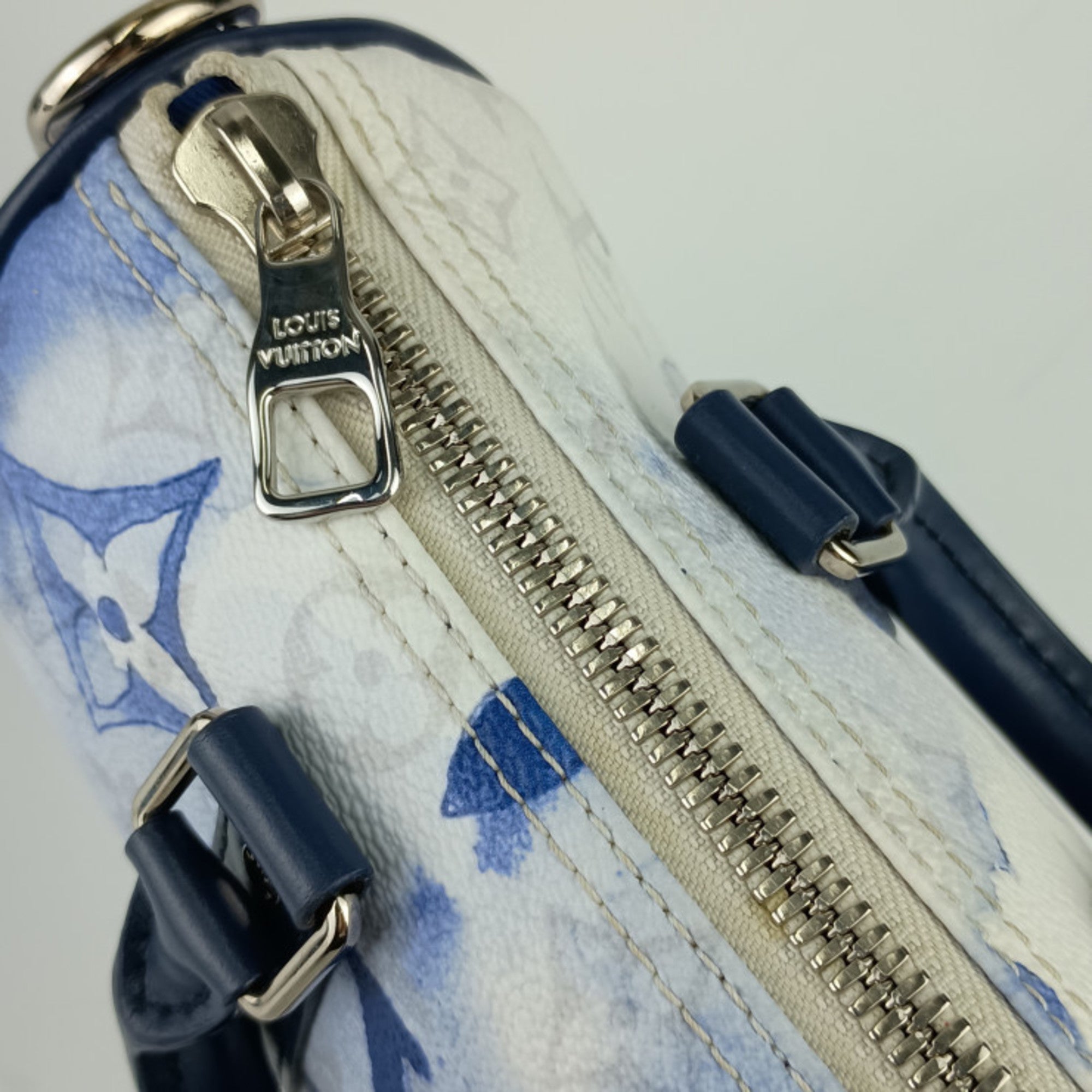 Louis Vuitton Blue Monogram White Monogram Handbag Shoulder Bag