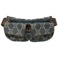 Celine Blue Brown Denim Leather Fanny Pack Sling Bag