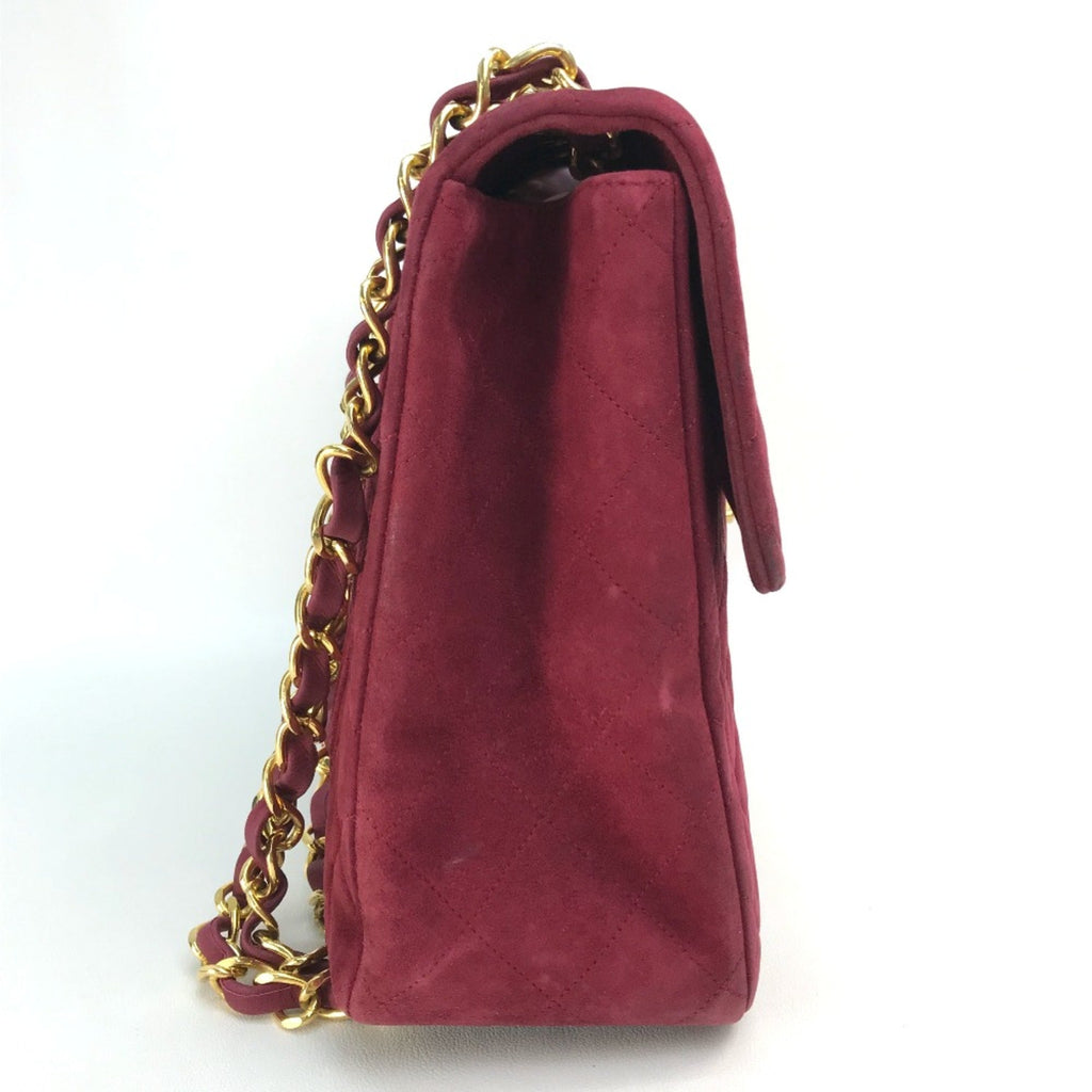 Chanel Red Leather Shoulder Bag