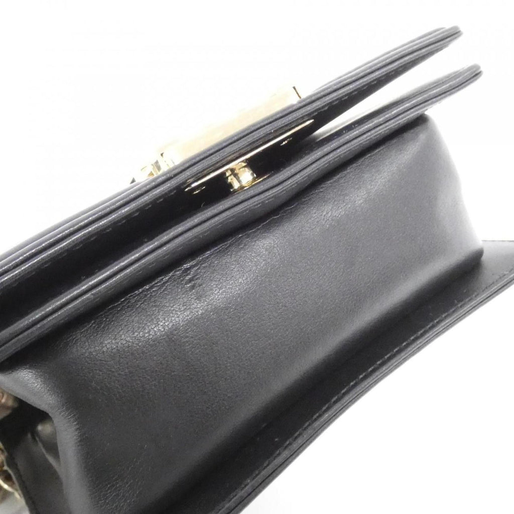 Chanel Black Leather Shoulder Bag