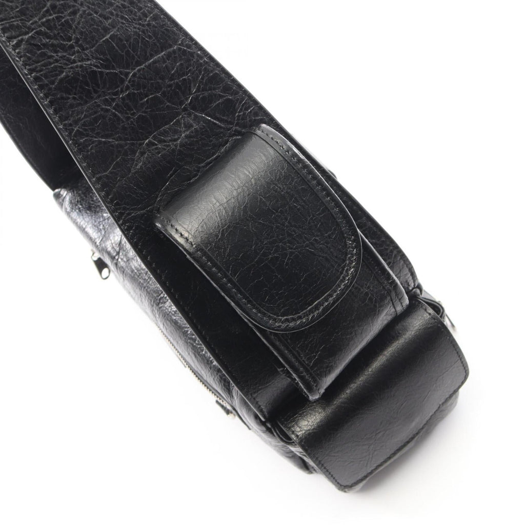 Balenciaga Black Leather Handbag Shoulder