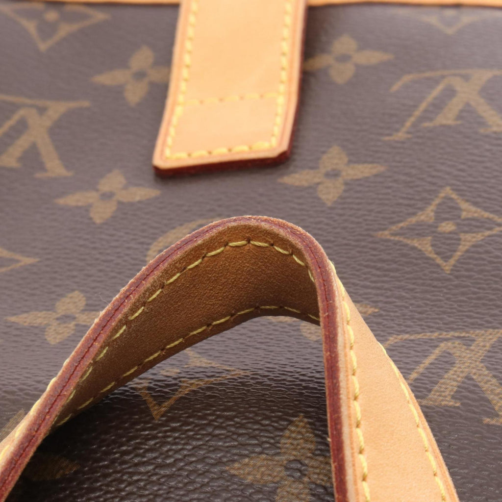 Louis Vuitton Brown Coated Canvas Leather Backpack