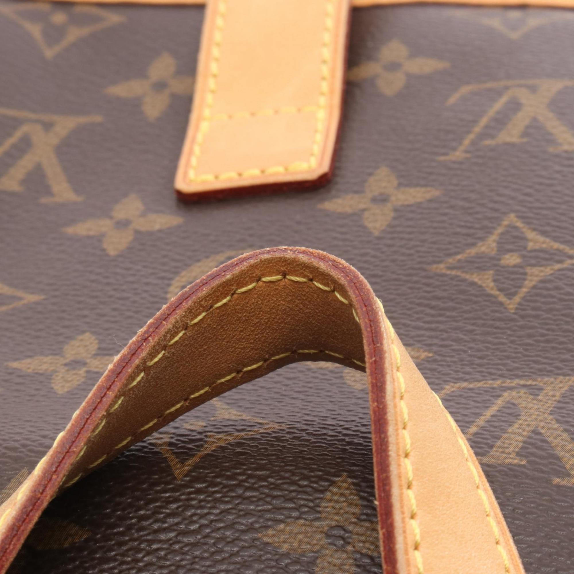Louis Vuitton Brown Coated Canvas Leather Backpack