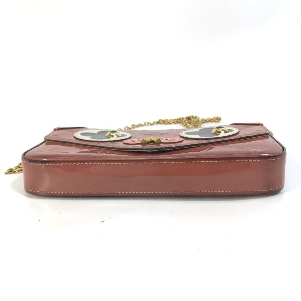 Louis Vuitton Monogram Vernis Pink Patent Leather Pochette Shoulder Bag