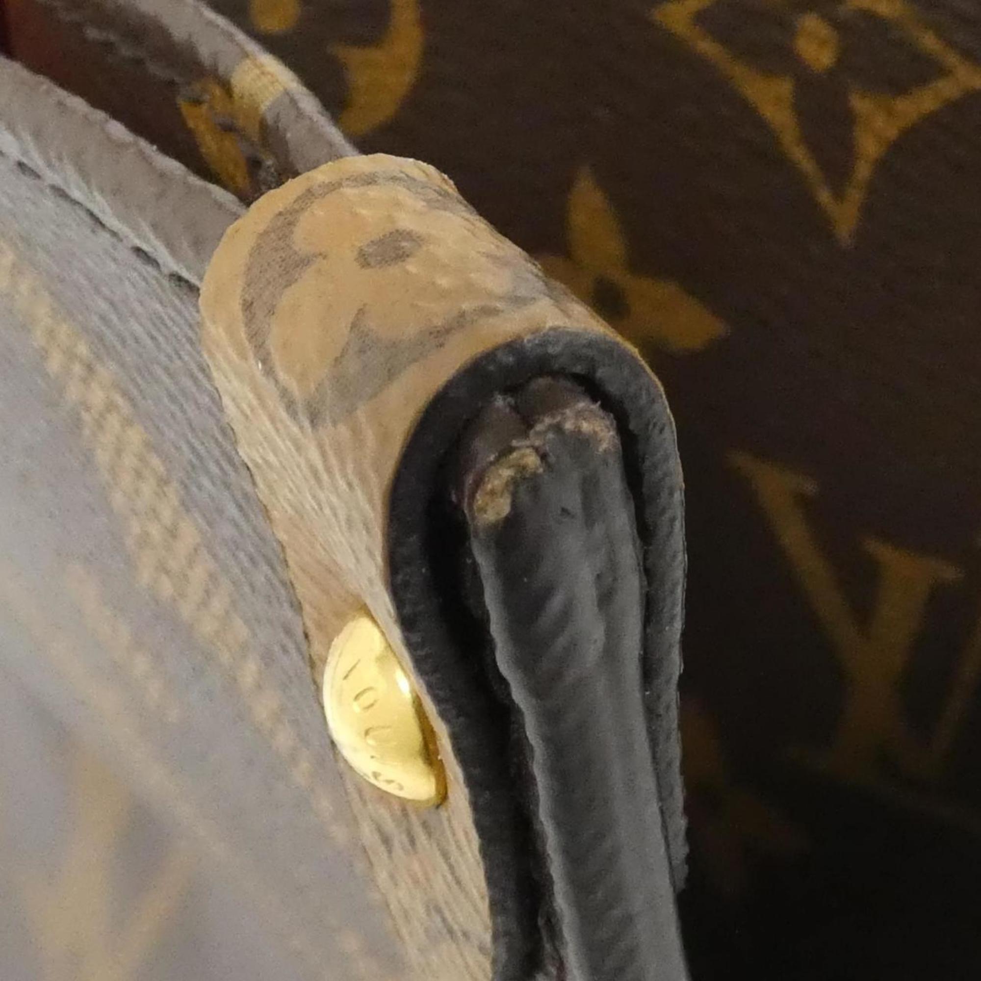 Louis Vuitton Brown Coated Canvas Handbag