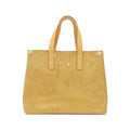 Louis Vuitton Gold Brown Leather Handbag
