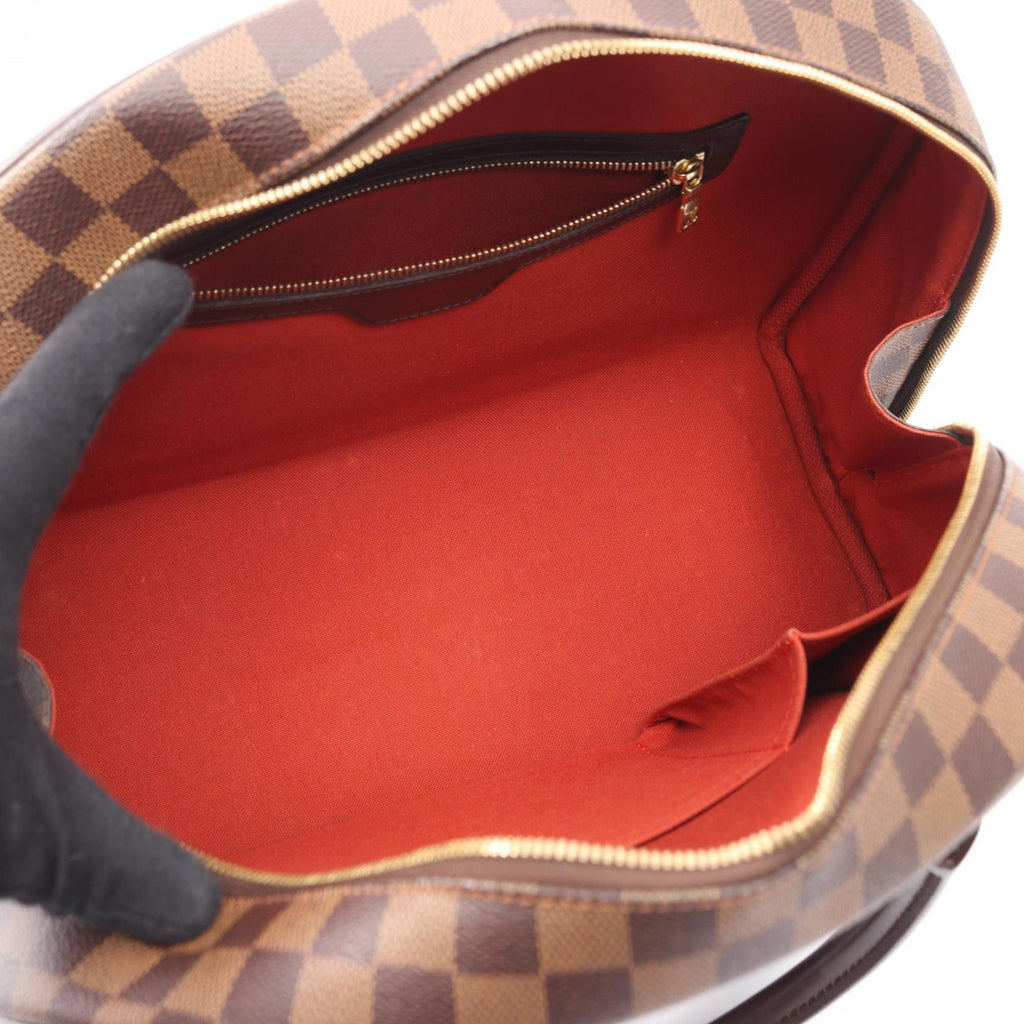 Louis Vuitton Brown Coated Canvas Leather Handbag
