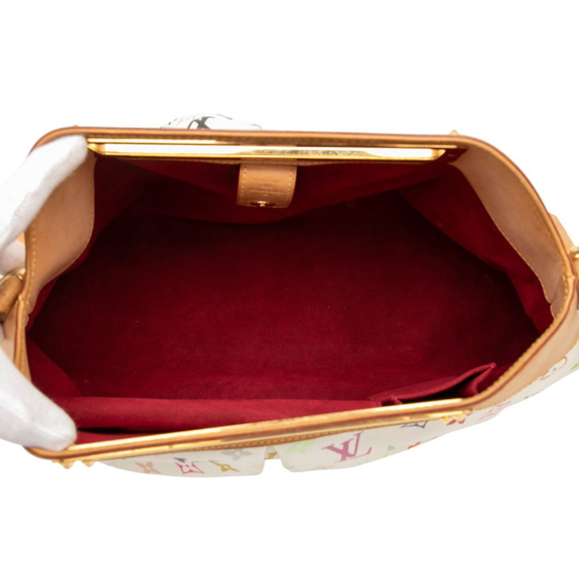 Louis Vuitton Blanc White Pvc Leather Handbag Shoulder Bag