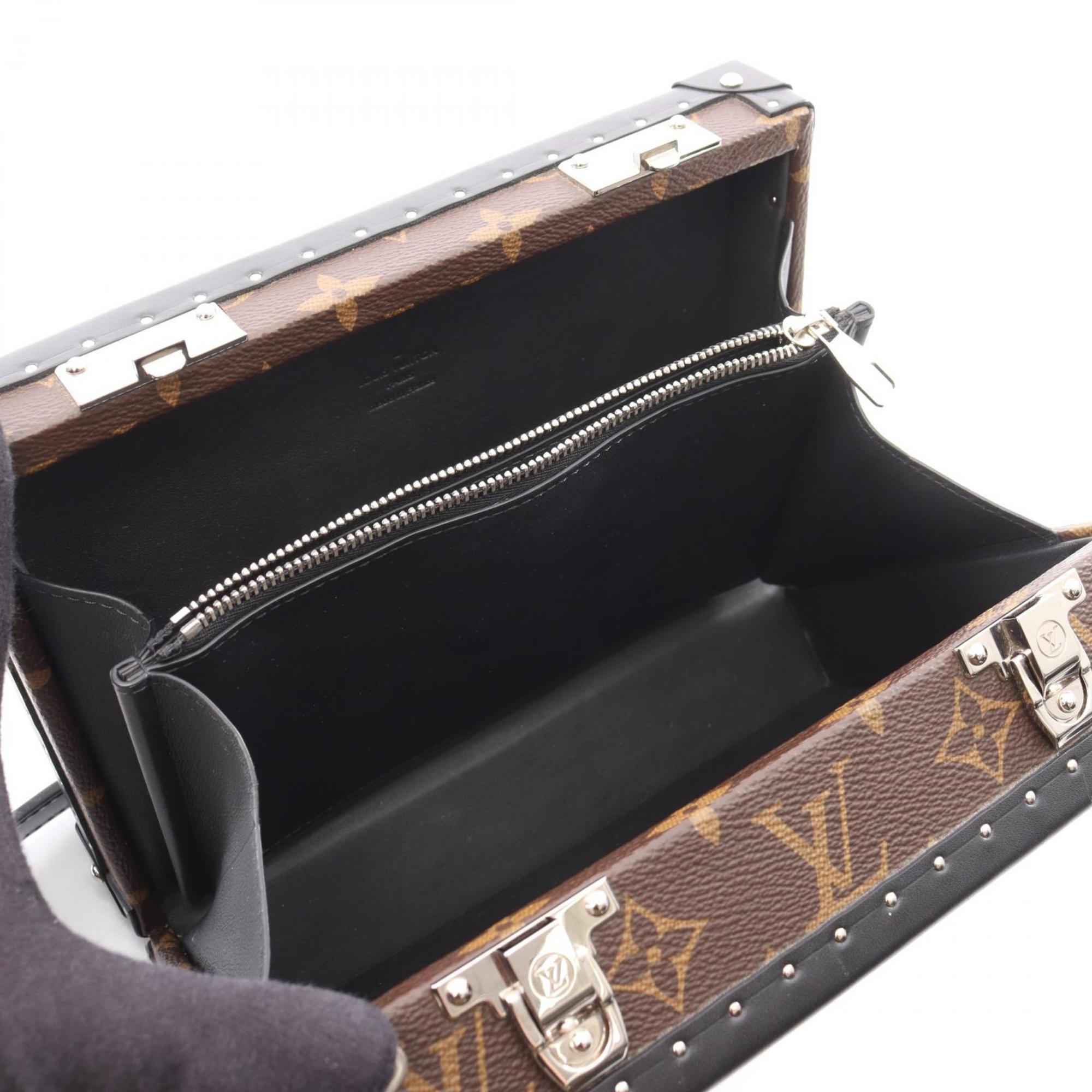 Louis Vuitton Black Brown Monogram Macassar Coated Canvas Shoulder Bag