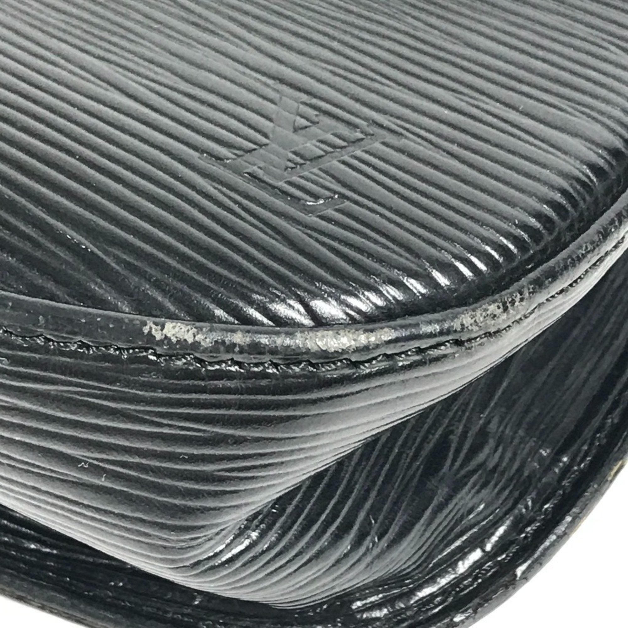 Louis Vuitton Black Noir Epi Leather Shoulder Bag