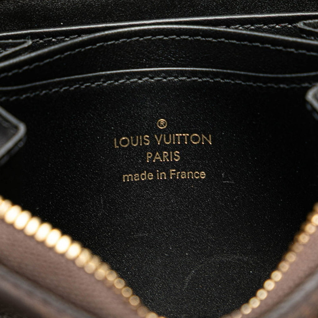 Louis Vuitton Brown Pvc Leather Coin Purse/Coin Case