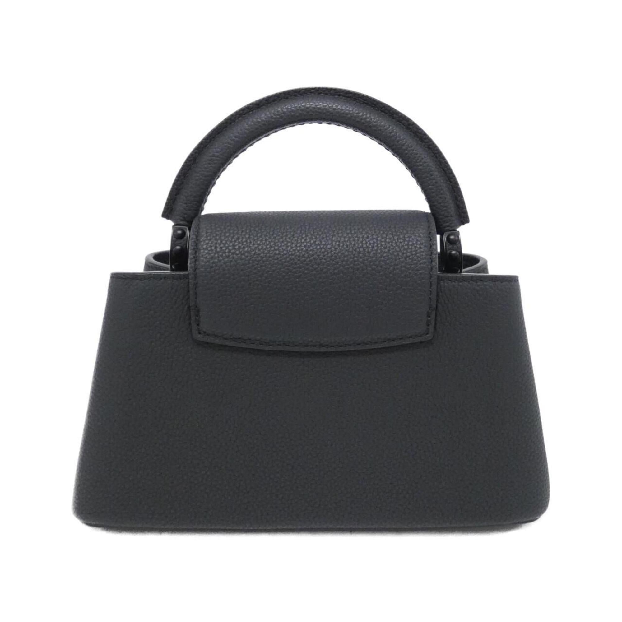 Louis Vuitton Black Leather Handbag