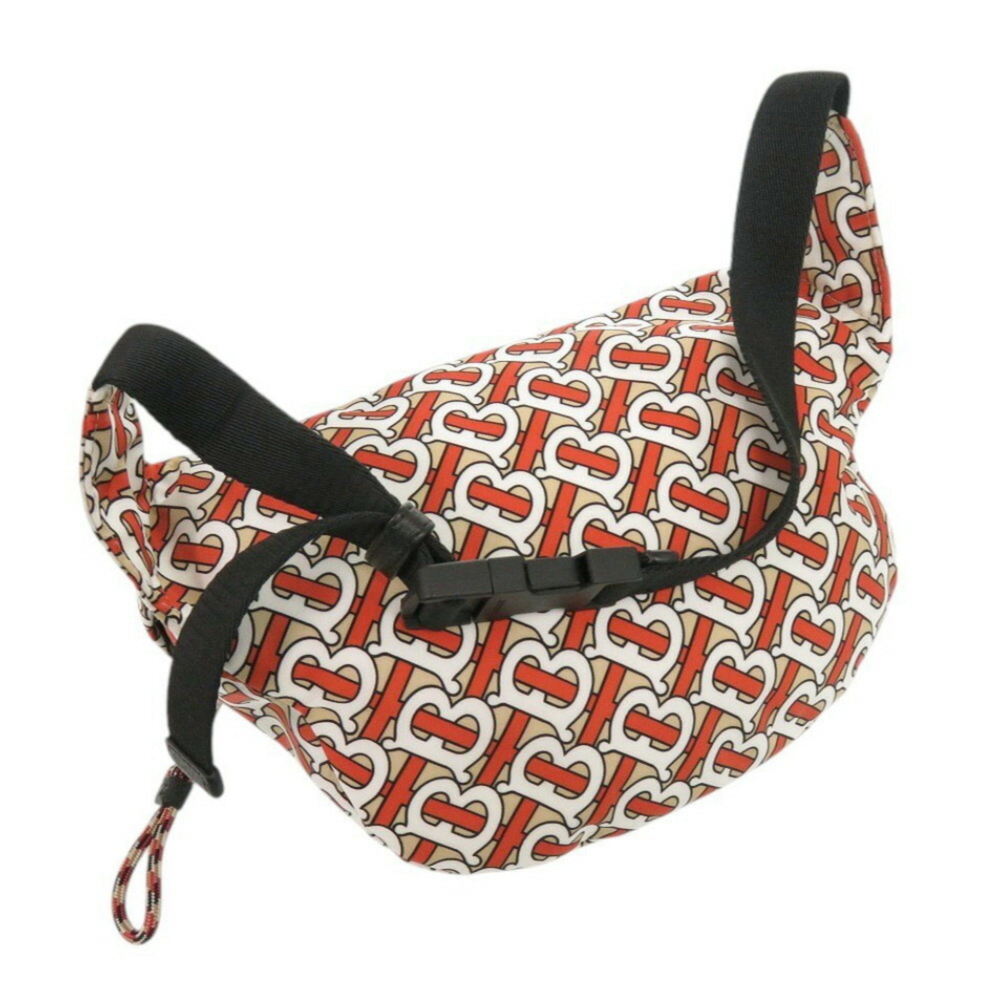 Burberry Black Orange Nylon Pouch